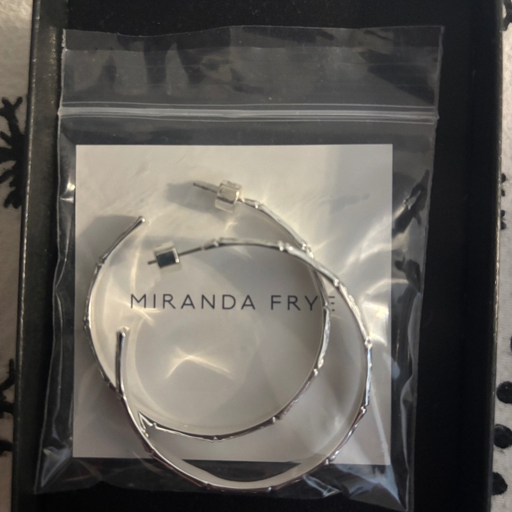Miranda Frye silver hoops